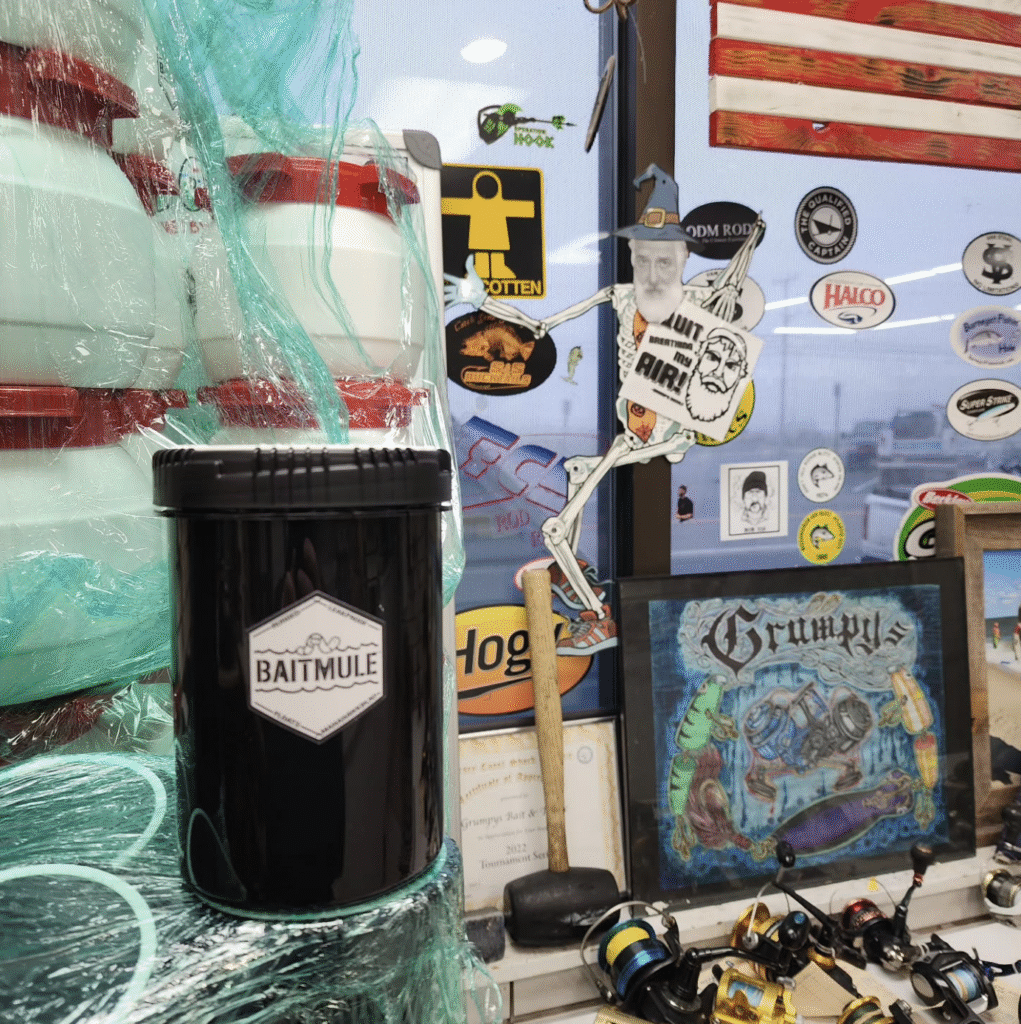 Baitmule in local LBI tackle shops