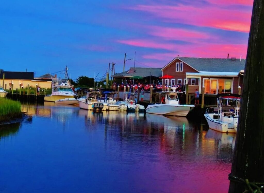 Oyster Creek dock and dine south jersey